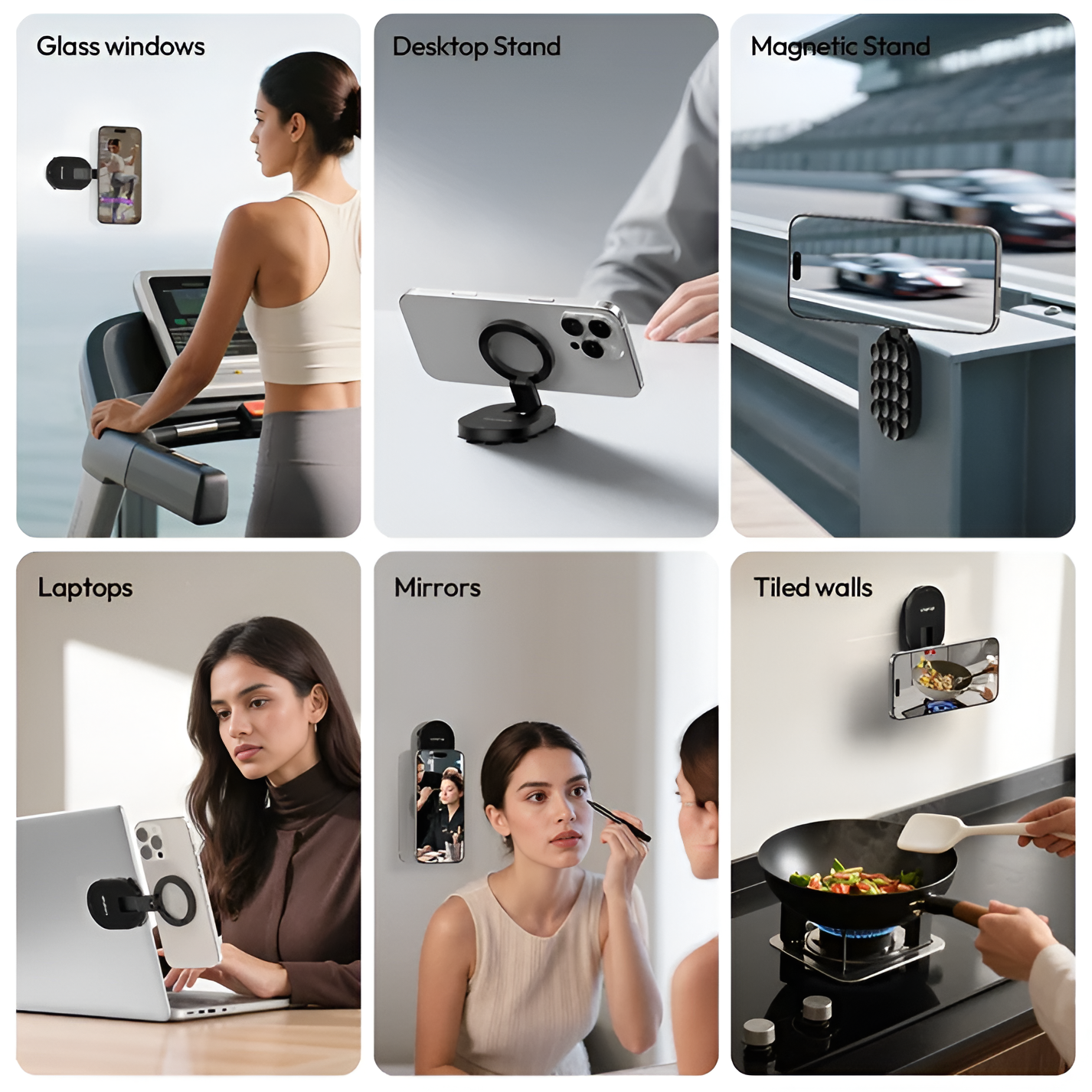 SnapSuction™ - Magnetic Multi-Function Phone Holder