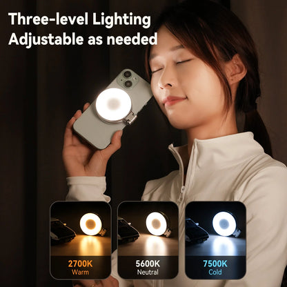 SnapGlow™ - Mini Mobile Phone Magnetic Suction Beauty Fill Light