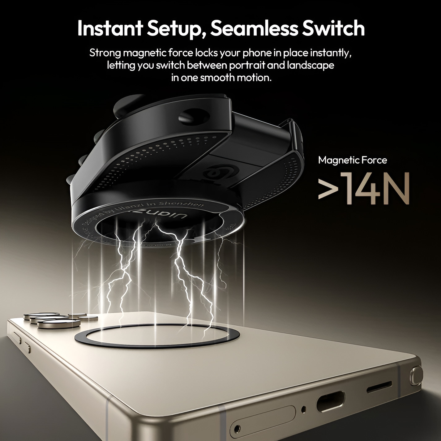 SnapSuction™ - Magnetic Multi-Function Phone Holder