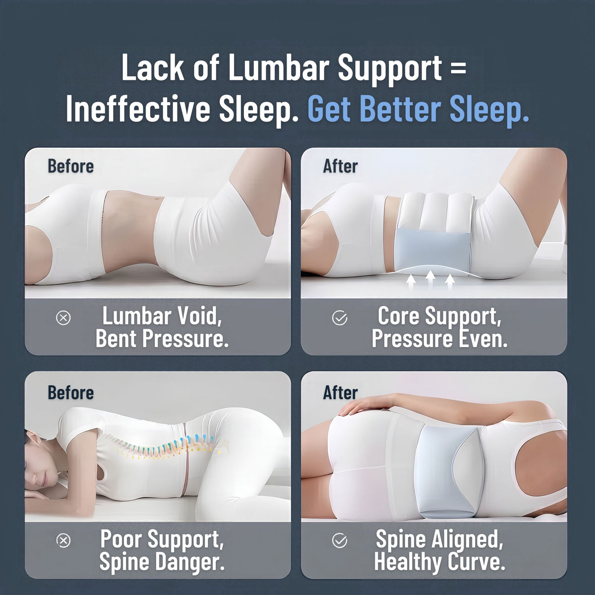SlekBar™ - Lumbar Support Pillow